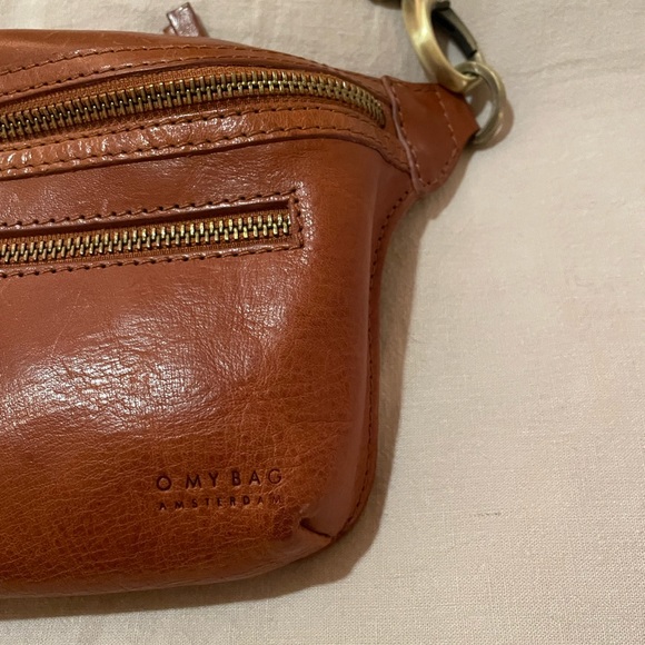 COPY - OH MY BAG FANNY PACK | Beck's Bum Bag - Cognac Checkered Stromboli Leath… - Picture 3 of 13